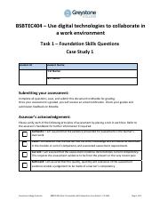 BSBTEC404 Task 1 Foundation Skills Questions - Case Study 1 V1.0323 fillable.pdf