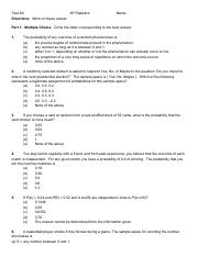 ap stats chapter 6 homework answers