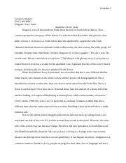 thesis statement for disgrace essay