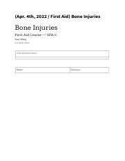(Apr. 4th, 2022  First Aid) Bone Injuries..pdf