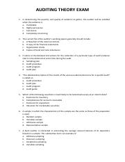 Audit Theory - Exam.pdf