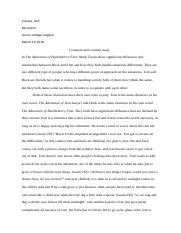 compare and contrast essay 