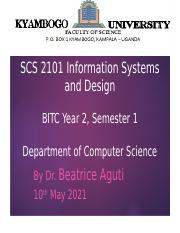 Lecture Four Determining Requirements SCS 2101 Information Systems and Design.ppt