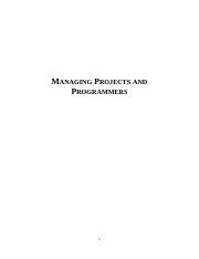 Managing Projects and Programmers.docx