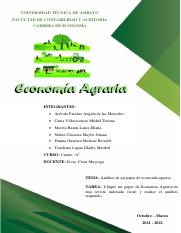Tarea en clase - Análisis de un paper de economía agraria.pdf