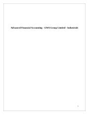 Advanced Financial Accounting - GWA Group Limited - Industrials.docx