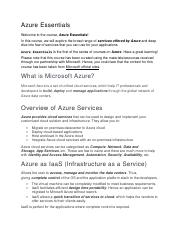 Cloud Computing - Azure Essentials.docx