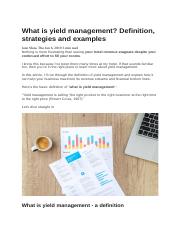 Yield management.docx