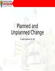 bab 3 Planned and unplanned Change, nature of change.ppt