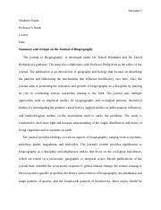 Final Summary and critique on the Journal of Biogeography.edited.edited.docx