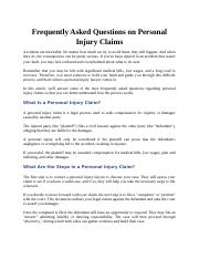 Frequently Asked Questions on Personal Injury Claims.edited.docx