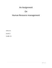 human resourece management