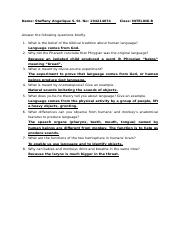 [INTRODUCTION TO ENGLISH LINGUISTICS] Worksheet (Topic; The Origins of Language).docx