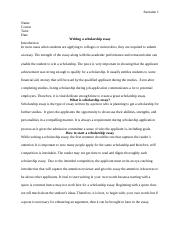 Order RA3201 scholarship Essay