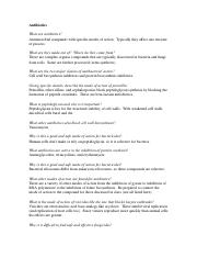 Biol 330 answers - Antibiotics.docx