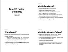 2. Case 32 Factor I Deficiency 