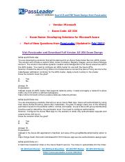[Feb-2021] New PassLeader AZ-204 Exam Dumps.pdf