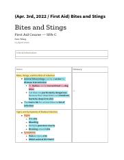 (Apr. 3rd, 2022  First Aid) Bites and Stings..pdf