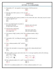 Chemistry - Solid State (Lecture 13 to 16) (H.W).pdf