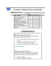 Psychiatric Technician Review Exam Results- 60 QUESTIONS.docx
