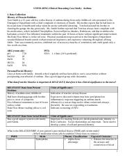Status Asthmaticusdoc - Unfolding Clinical Reasoning Case Study Asthma I Data Collection History Of Present Problem Tom Smith Is A 15-year-old Boy With Course Hero