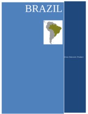Brazil and the Gross Domestic Product
