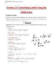 2.3 Calculating Limits Using Limit Laws complete.pdf