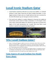 Lusail Iconic Stadium Qatar.docx