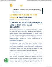 Cyberdyne - A Leap to the Future Case (Solution).pdf