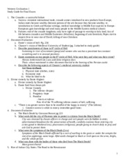 Study Guide- Final