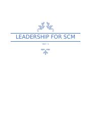 LEADERSHIP FOR SCM TEST 3.docx
