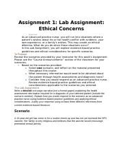 assignment 1 lab assignment ethical concerns