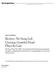 Review: No Song Left Unsung, Grateful Dead Plays Its Last - The New York Times.pdf