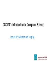 CSCI101_L02_SelectionAndLooping.pdf