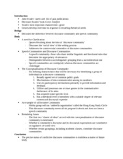 Discourse community essay