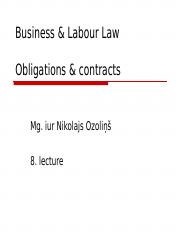 8 Obligations Contracts.ppt