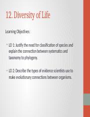 Ch 12 Diversity of Life PowerPoint.pptx
