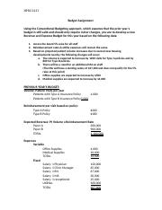 HPRS 2231 Budget Assignment 18f.docx