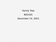 Week 2- Family Tree