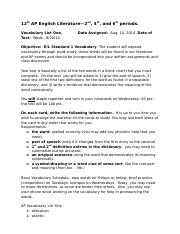 AP Vocab Assignment 1 with explanation.docx