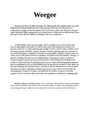 Weegee Assignment.docx