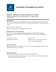 MSA220- Statistical Learning for Big Data.pdf
