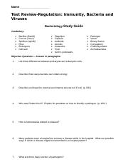 test review-regulation- immunity, bacteria and viruses.doc