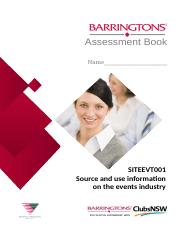 Assessment SITEEVT001 Source and use information on the events industry.docx