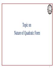 CO-1- session -11-Nature of the quadratic form.pptx