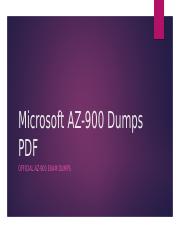 Microsoft AZ-900 Dumps PDF.pptx