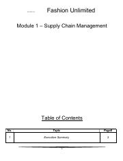 Fashion Unlimited - Module 1 - Supply Chain Management.pdf