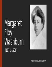 margaret floy washburn contributions to psychology