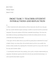 Task 3_TEACHER-STUDENT INTERACTIONS AND REFLECTION .pdf