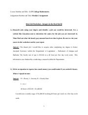 College Mathematics - Module 2 Assignment.docx